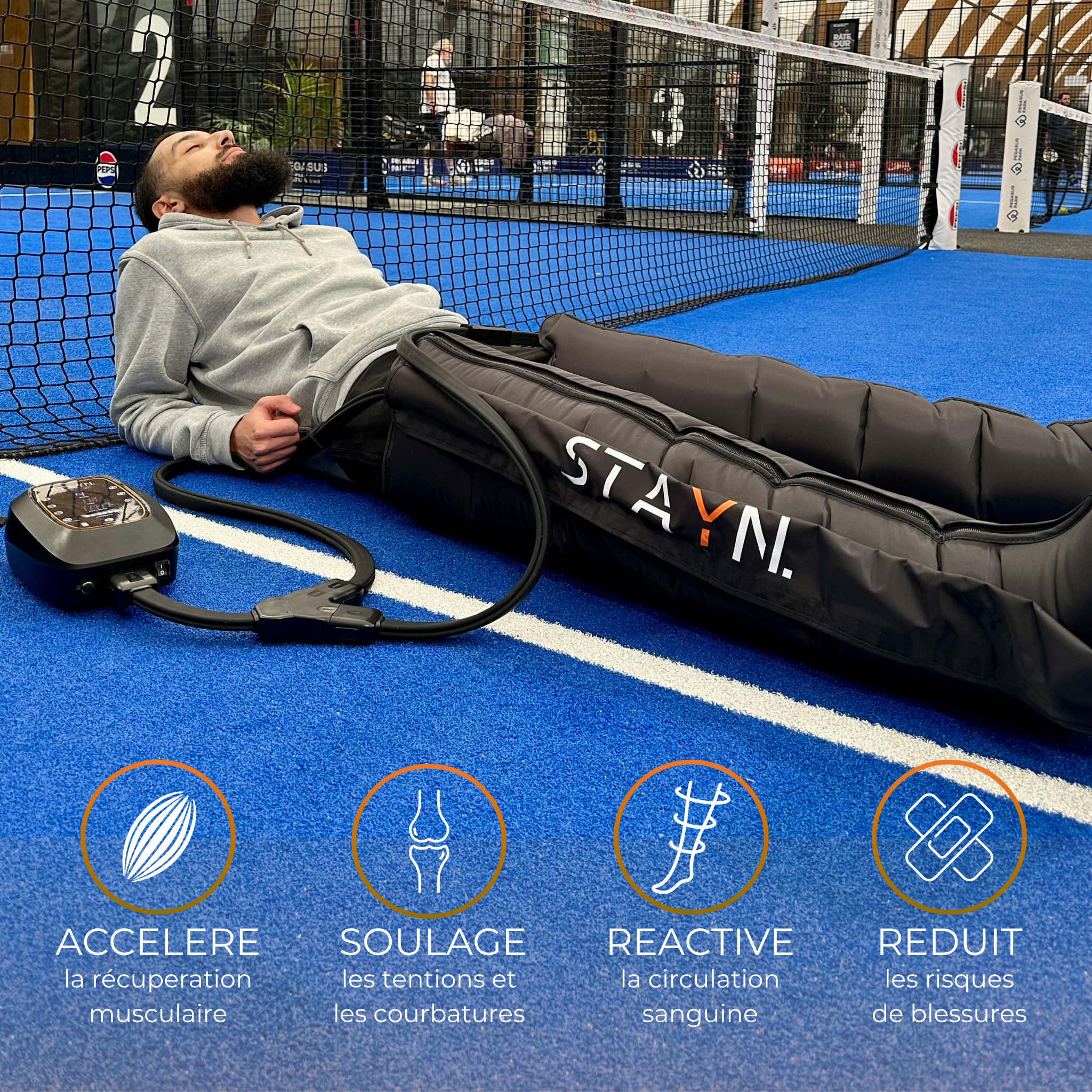 Bottes de pressothérapie sans fil